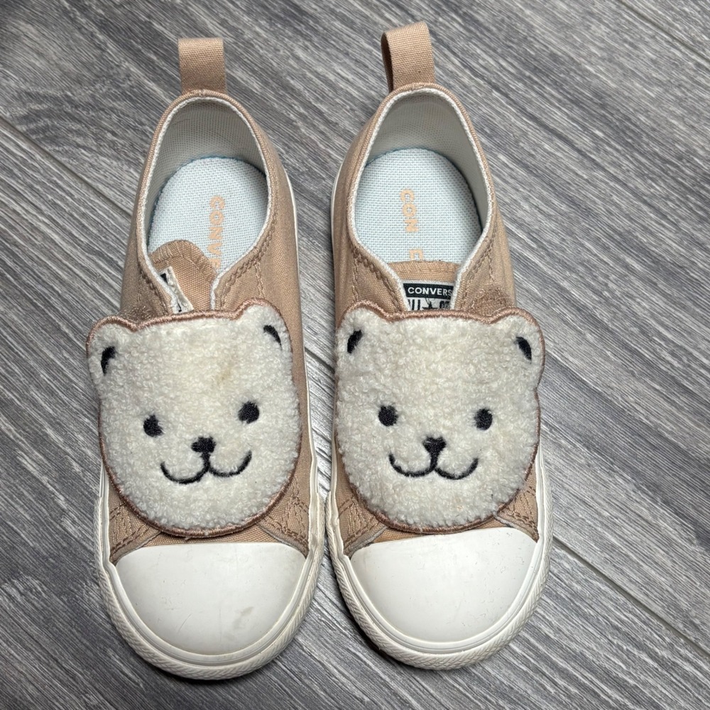 Converse Chuck Taylor All Star One Strap EasyOn‎ Low TD Sherpa Bear Toddler 10
